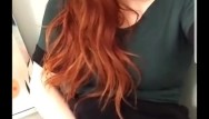 Filthy Lily O'Riley finger fucks herself in her friends bathroom