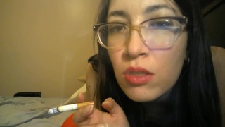 Asian Teen Smoker Talks Dirty & Teases You Smoking lizlovejoy.manyvids.com