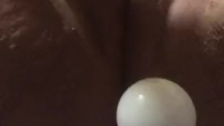 Ping pong balls in pussy