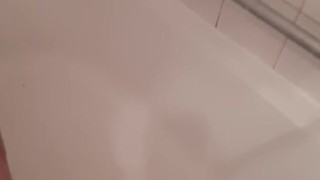 Pissing in the shower