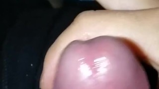 Squeezing hard, foreskin play, precum edging