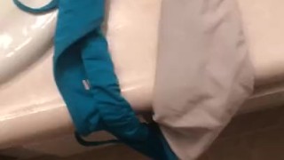 Cumming on Friends GF panties and bra