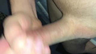 Super long white cock, boy is very hard!!
