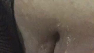 Teasing my wet pussy with fucking machine