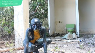 Dark Monster Alien Cosplay / Bodypaint / Naked Body Art #1