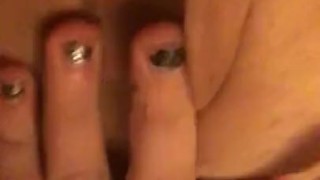 Hot babe masturbating