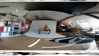 Claudia Mac 02 - Backstage before masturbation video 3DVR 360 UP-DOWN