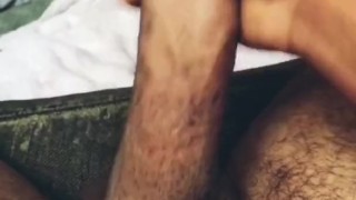 POV Home alone and horny stroking my hard cock! WATCH HIM GROW!