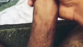 POV Home alone and horny stroking my hard cock! WATCH HIM GROW!