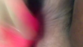 Cumming in the car in the woods