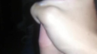 Cumming in bathroom