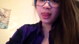 MissDeeNicotine Smoking Fetishist Smoking a White Filter Cigarette