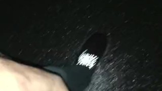 Soft Cock Jerk in Public Almost Caught