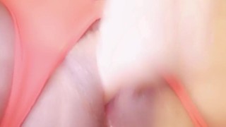 Wet pussy toy play