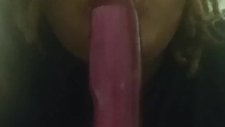 Choking and Gagging on My Dildo - Suprise at End