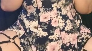 BBW teases herself