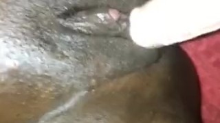 Juicy Chocolate pussy loves to squirt