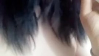 Alternative Teen Sucks on Wet Dildo