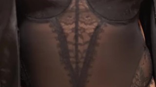Showing my tits and my hard little clit