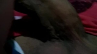 Playing with my big uncut cock