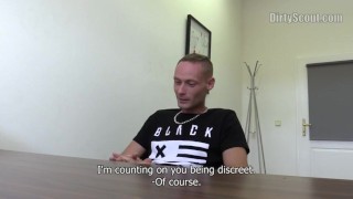  DIRTY SCOUT 152 - Scrawny Looking Punk Gobbles Down On That Big Cock