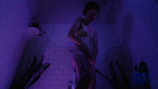 Showering with Clit Tease and Breast Massage