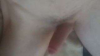 Jerkin my shaved cock