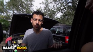 BANGBROS - Big Tits Pornstar Victoria June Takes On Three Random Guys