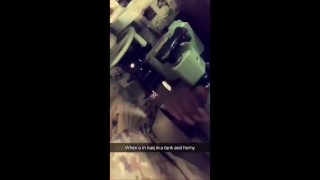 IN IRAQ MASTERBATING IN A TANK