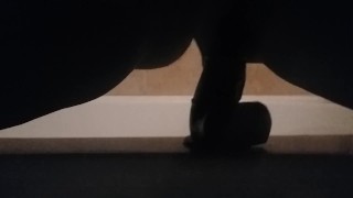 Thick Girl Masturbates With Big Black Dildo