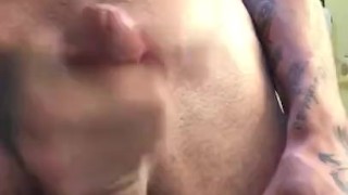 Jerking off in bathroom Great Cum Shot