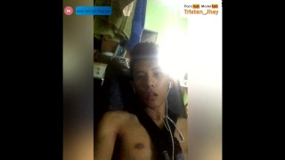 Asian Filipino Skype Video Call Masturbation