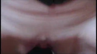 Zicken Pussy rides big black Dildo