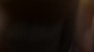I shoot my wad onto the screen to the sound of high heels walking!