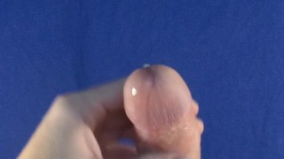 He needs to suck glans detail cum
