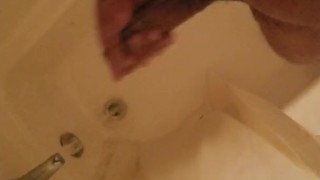 Jackin off in the shower