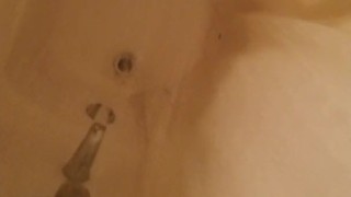 Jackin off in the shower