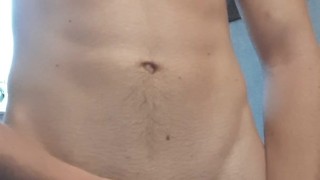  german guy edge his cock and cum handsfree