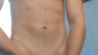  german guy edge his cock and cum handsfree