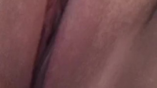 Creamy cum clit playing