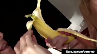 Super Fit Older Ladies Sara Jay & Daisy Rock Titty Fuck!
