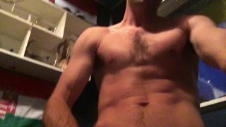 Playing with my rockhard Cock