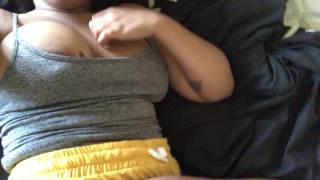 BBW shows off fat ass and big tits (tease)