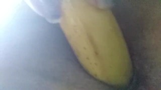 Banana Split Pt1 Self Love with Hairy Pussy