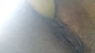 Banana Split Pt1 Self Love with Hairy Pussy