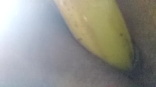 Banana Split Pt1 Self Love with Hairy Pussy
