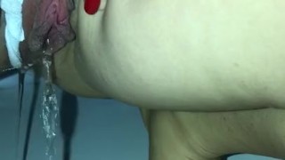 Pissing in the bathroom