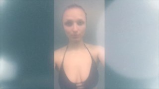 ICELAND SPA PUBLIC SHOWER TEASE & FINGERING