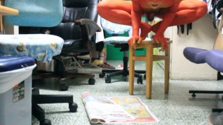 I Am A Super Cute Red Monster / 19 Years Old Boy Bodypaint / Body Paint #2