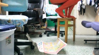 I Am A Super Cute Red Monster / 19 Years Old Boy Bodypaint / Body Paint #2